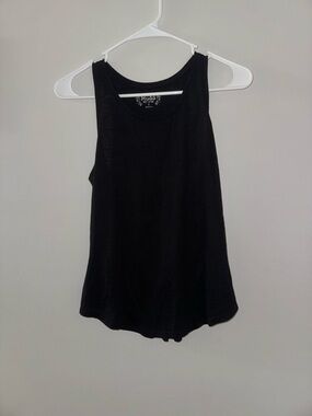 Mudd Sleeveless Weekend Tank - Solid Black - Size Small